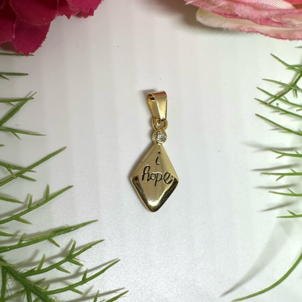 NEW⚜️Gold “I Hope” Charm Pendant